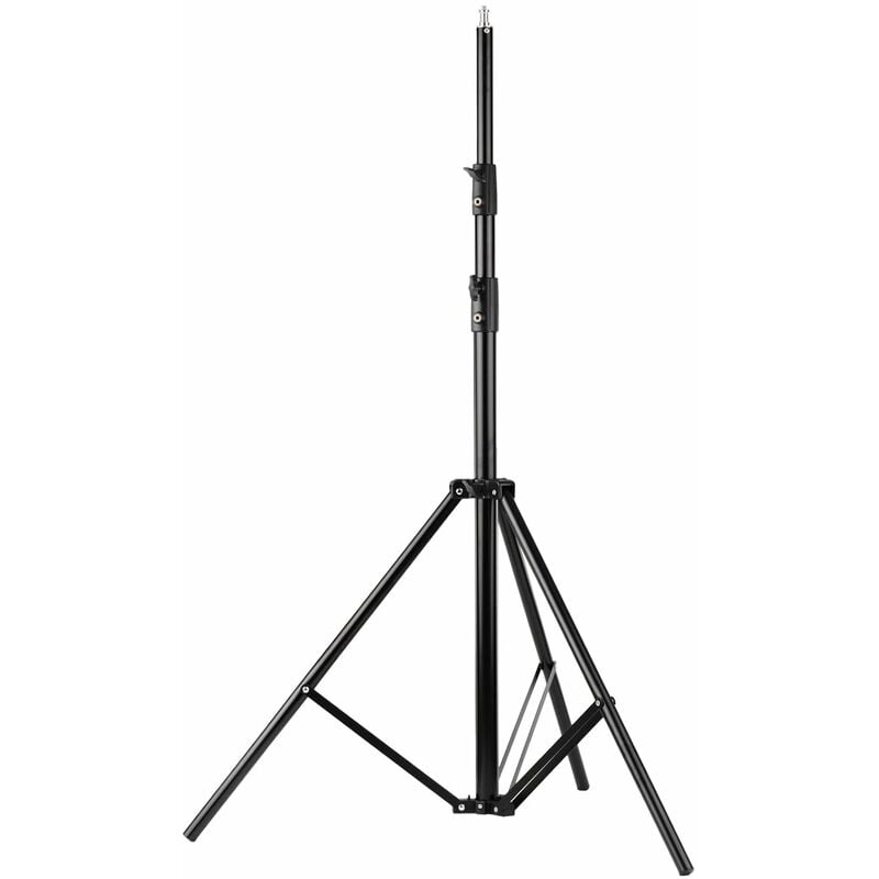 

Happyshopping - Fotografia de estudio Tripode de luz Soporte de aleacion de aluminio ajustable para luces de flash de apoyo Caja de luz con cabezal