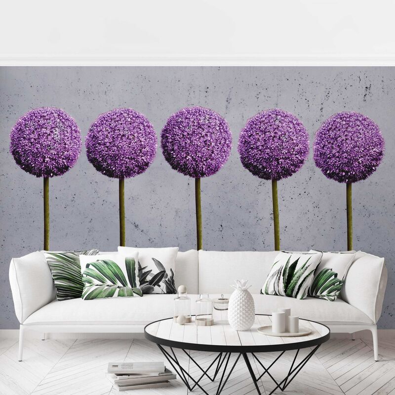 

Fotomural - Allium Ball Blossoms - Mural apaisado Dimensión LxA: 225cm x 336cm