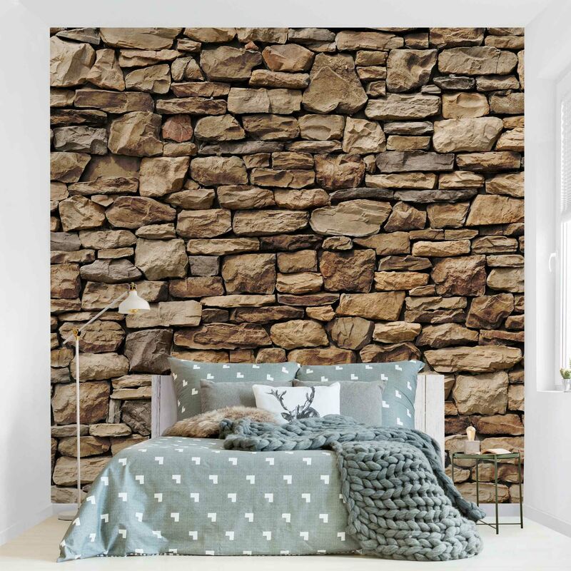 

Fotomural - American Stone Wall - Mural cuadrado Dimensión LxA: 192cm x 192cm