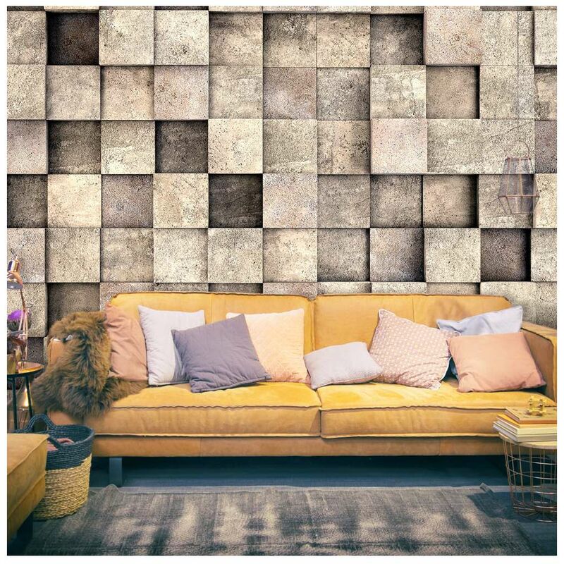 

Fotomural autoadhesivo - Beige Squares Medidas 343X245