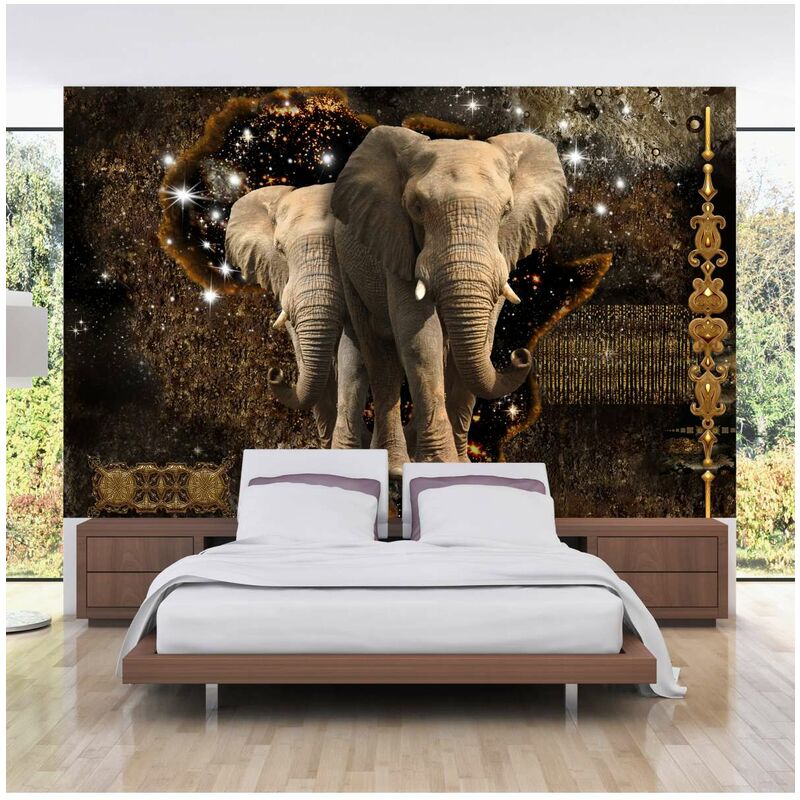 

Fotomural autoadhesivo - Brown Elephants Medidas 392X280