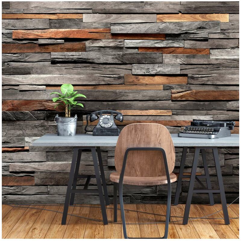 

Fotomural autoadhesivo - Cedar Smell (Grey and Brown) Medidas 98X70
