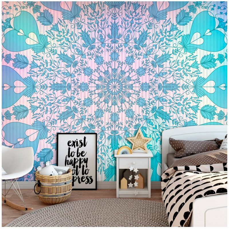 

Fotomural autoadhesivo - Girly Mandala (Blue) Medidas 392X280