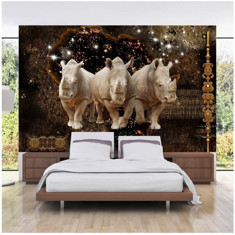 

Fotomural autoadhesivo - Golden Rhino Medidas 245X175