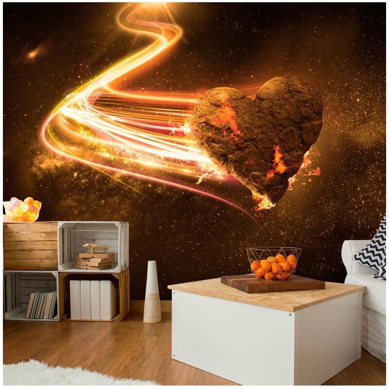 

Fotomural autoadhesivo - Love Meteorite (Orange) Medidas 147X105
