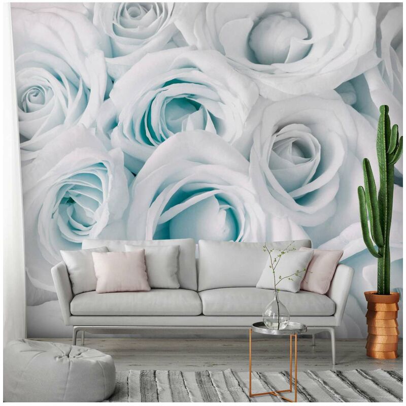 

Fotomural autoadhesivo - Satin Rose (Turquoise) Medidas 98X70