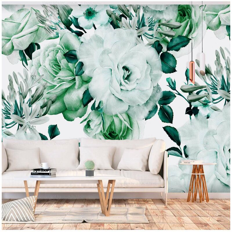 

Fotomural autoadhesivo - Sentimental Garden (Green) Medidas 245X175
