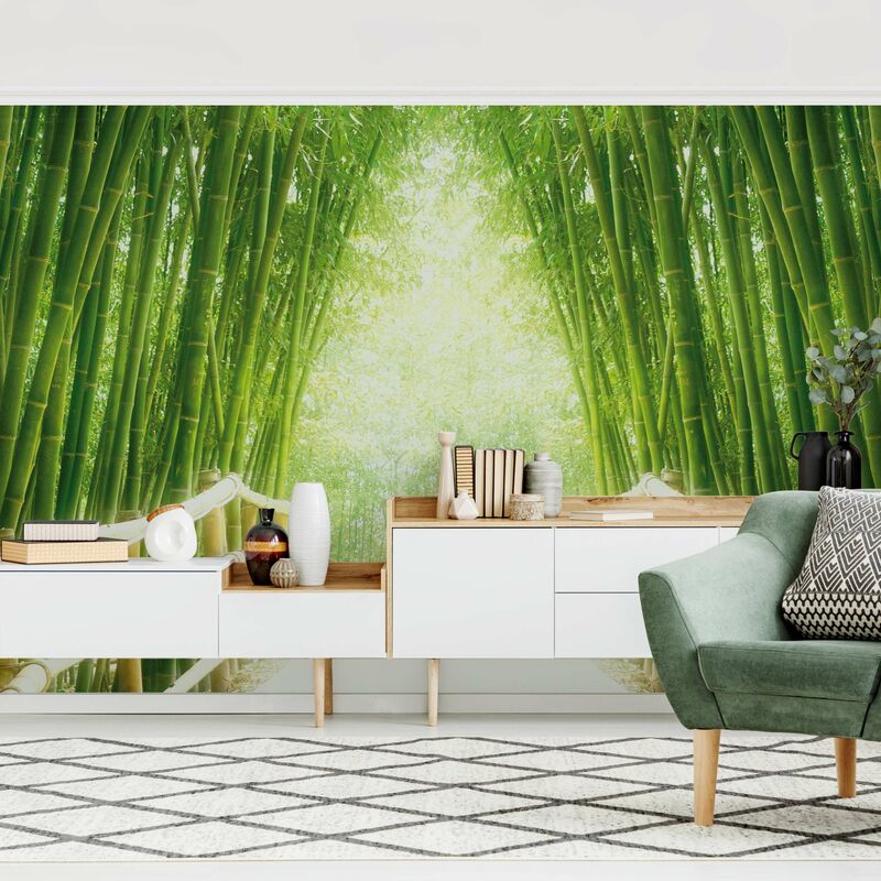 

Fotomural - Bamboo Way - Mural apaisado Dimensión LxA: 190cm x 288cm