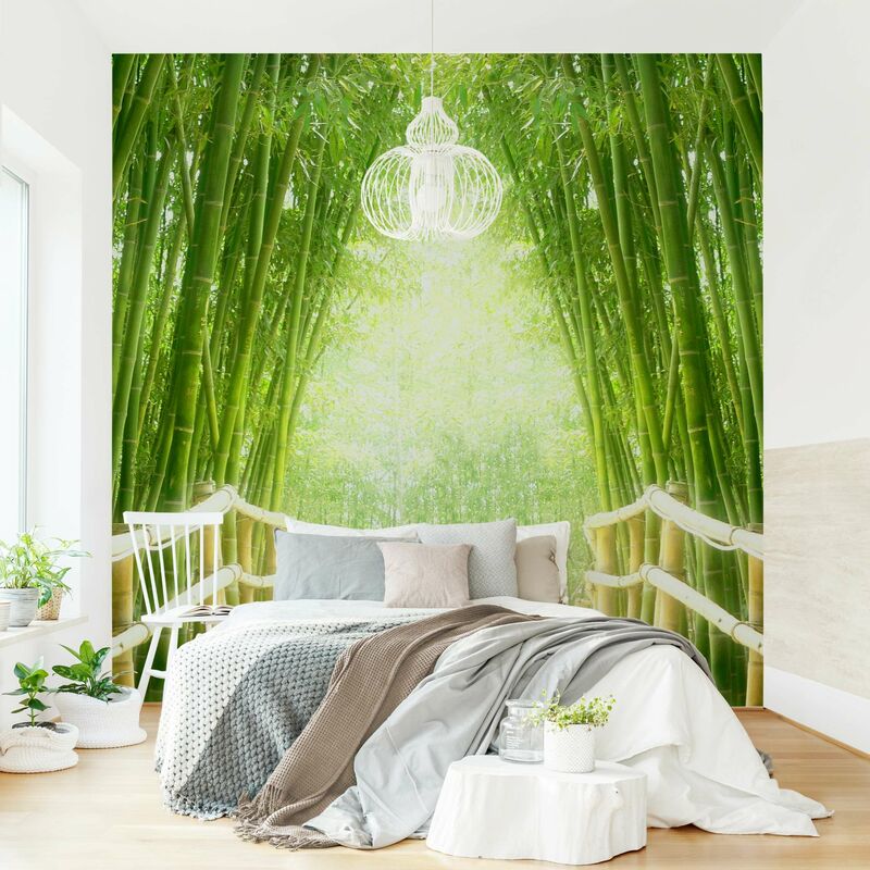 

Fotomural - Bamboo Way - Mural cuadrado Dimensión LxA: 288cm x 288cm