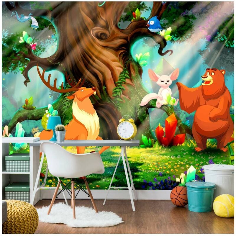 

Fotomural autoadhesivo - Bear and Friends Medidas 350X245