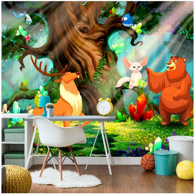 

Fotomural autoadhesivo - Bear and Friends Medidas 392X280