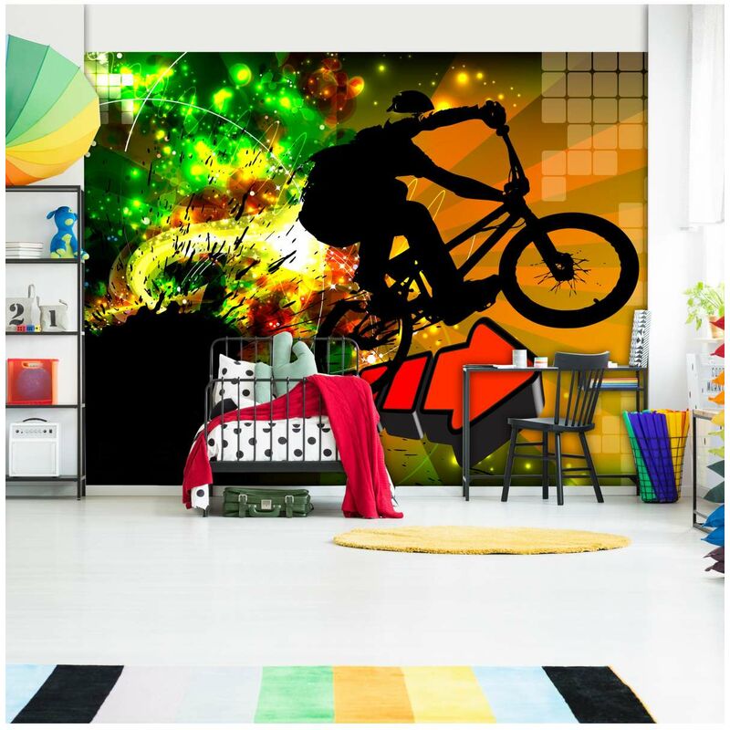 

Fotomural autoadhesivo - Bicycle Tricks Medidas 150X105
