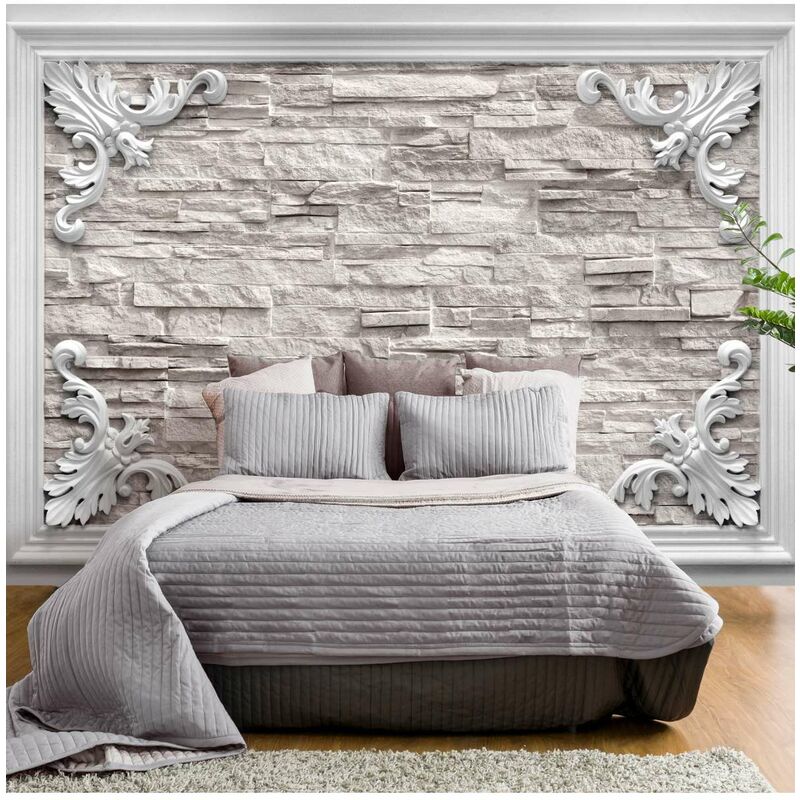 

Fotomural - Brick in the Frame (Beige) Medidas 400X280
