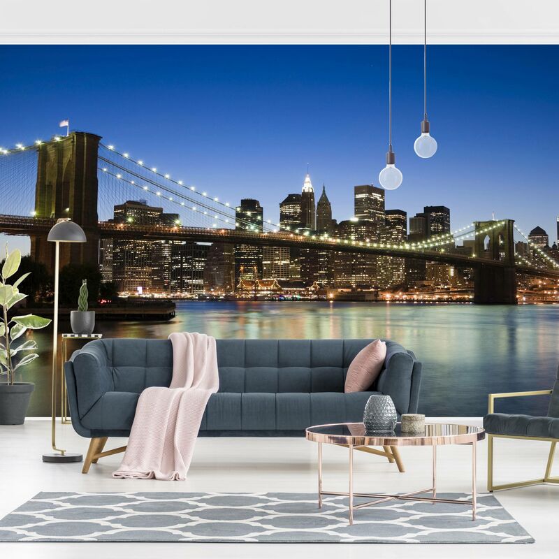

Fotomural - Brooklyn Bridge In New York - Mural apaisado Dimensión LxA: 225cm x 336cm