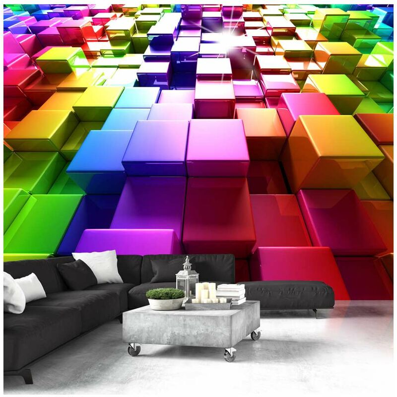 

Fotomural - Colored Cubes Medidas 400X280