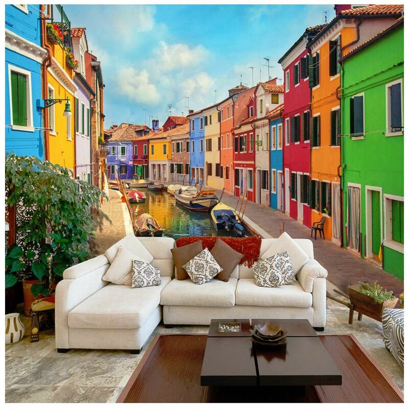 

Fotomural - Colorful Canal in Burano Medidas 100X70