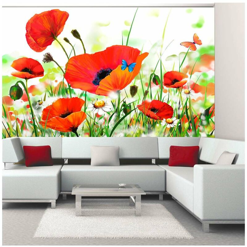 

Fotomural - Country poppies Medidas 200X154