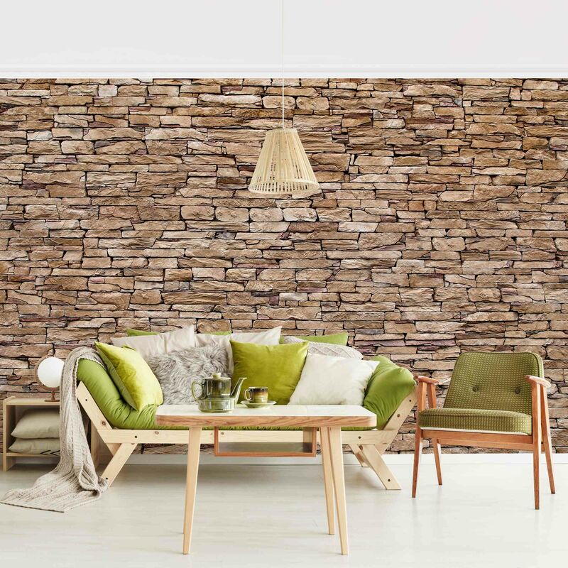 

Fotomural - Crete Stonewall - Mural apaisado Dimensión LxA: 255cm x 384cm
