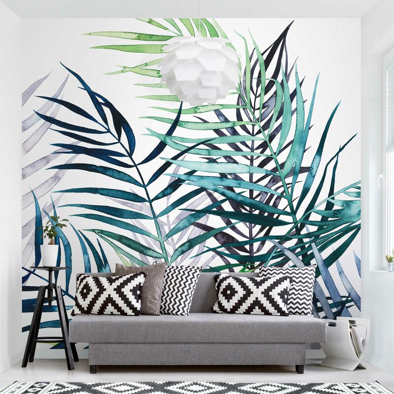 

Fotomural - Exotic Foliage - Palm Tree - Mural cuadrado Dimensión LxA: 336cm x 336cm