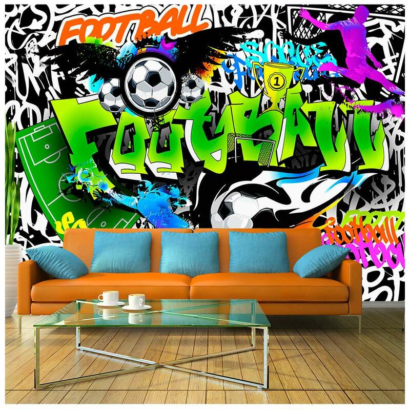 

Fotomural - Football Graffiti Medidas 100X70