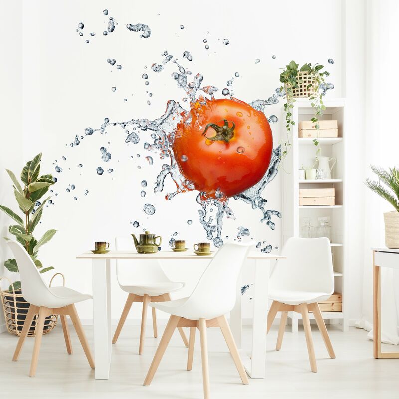 

Fotomural - Fresh Tomato - Mural cuadrado Dimensión LxA: 336cm x 336cm