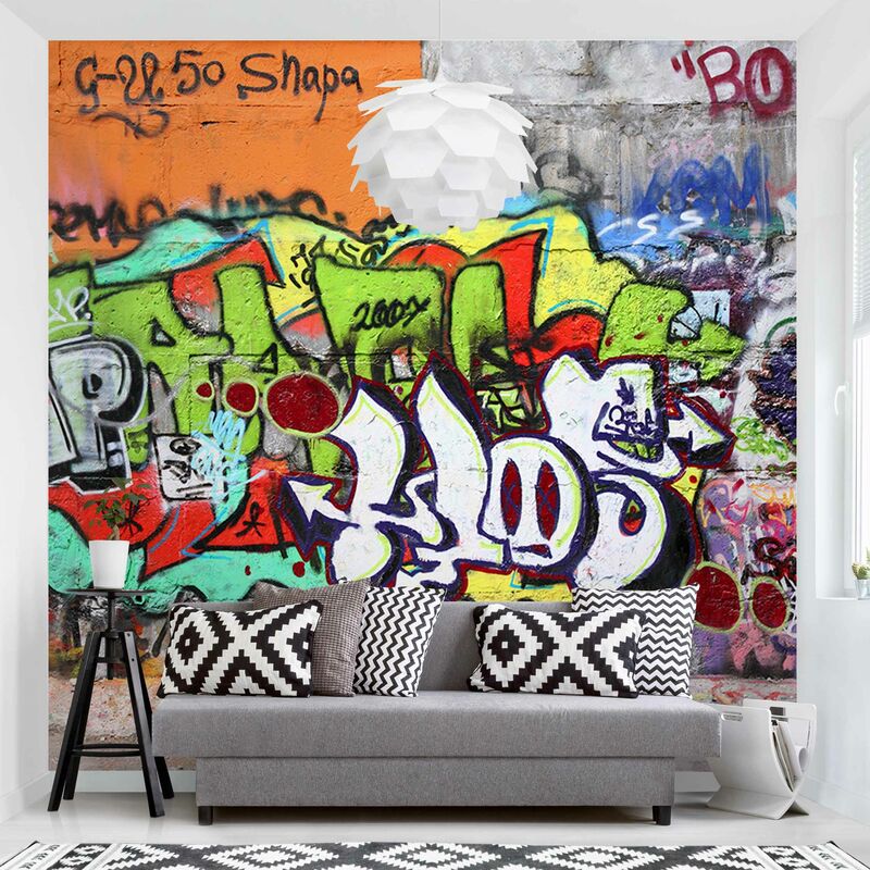 

Fotomural - Graffiti - Mural cuadrado Dimensión LxA: 336cm x 336cm