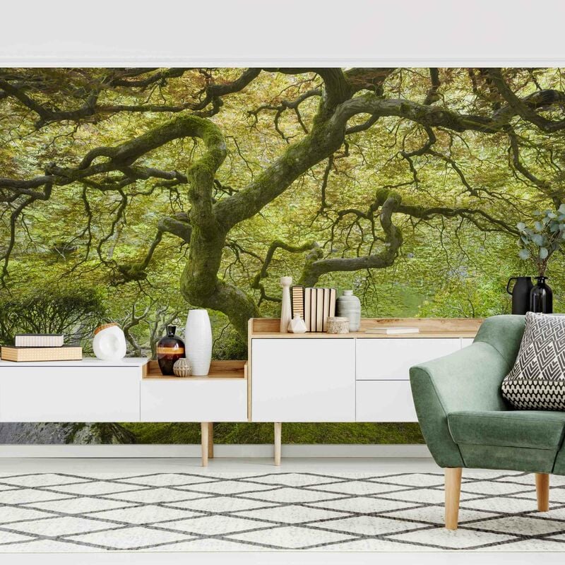 

Fotomural - Green Japanese Garden - Mural apaisado Dimensión LxA: 255cm x 384cm