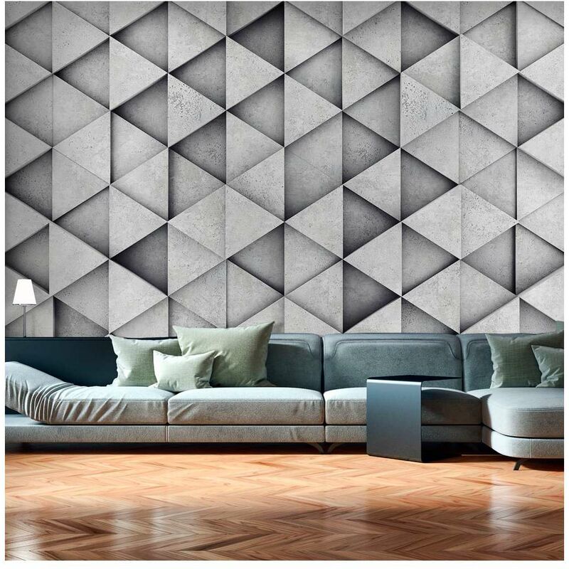 

Fotomural - Grey Triangles Medidas 400X280