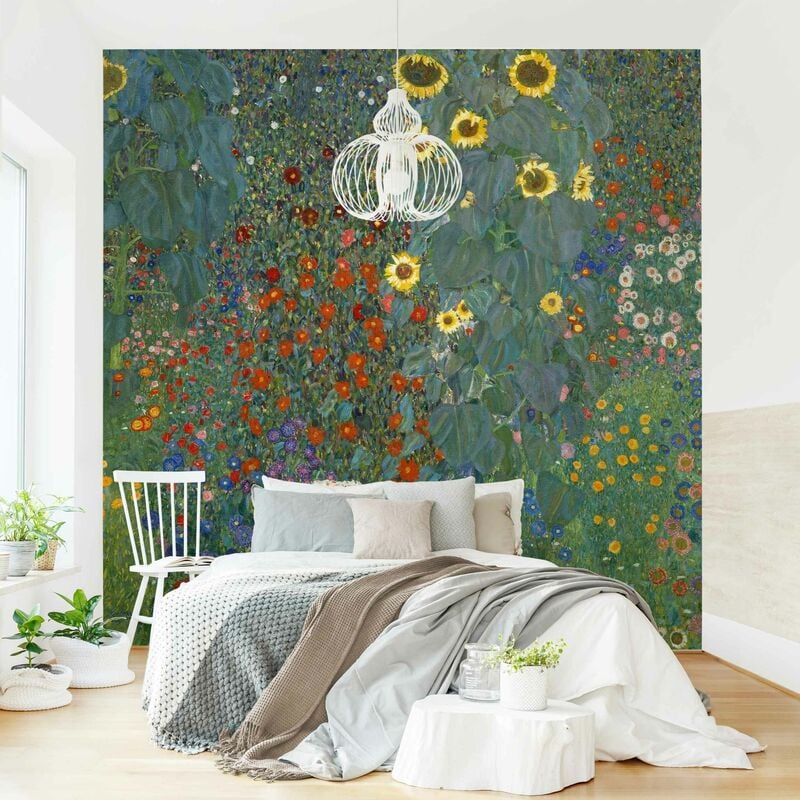 

Fotomural - Gustav Klimt - Garden Sunflowers - Mural cuadrado Dimensión LxA: 288cm x 288cm