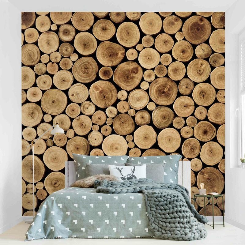 

Fotomural - Homey Firewood - Mural cuadrado Dimensión LxA: 240cm x 240cm