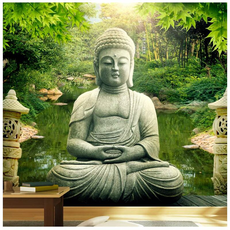 

Fotomural autoadhesivo - Jardín de buda Medidas 343X245