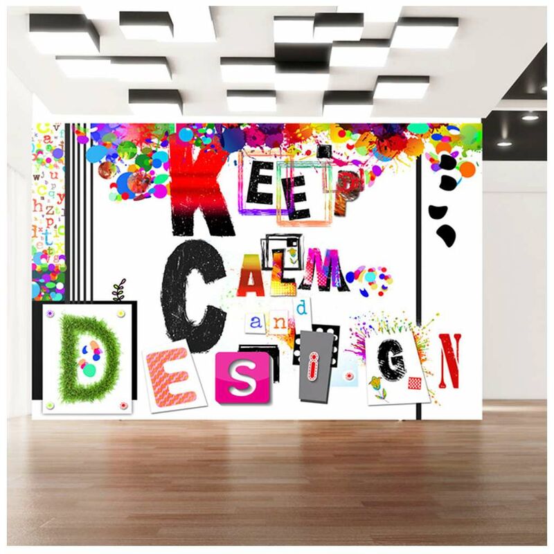 

Fotomural - Keep Calm and Design Medidas 250X175