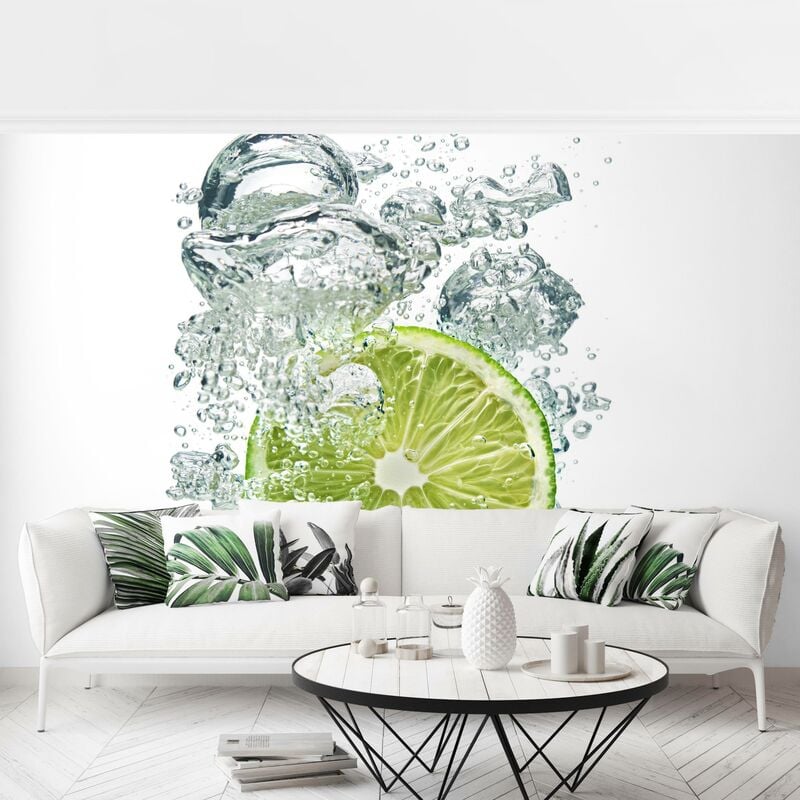 

Fotomural - Lime Bubbles - Mural apaisado Dimensión LxA: 190cm x 288cm