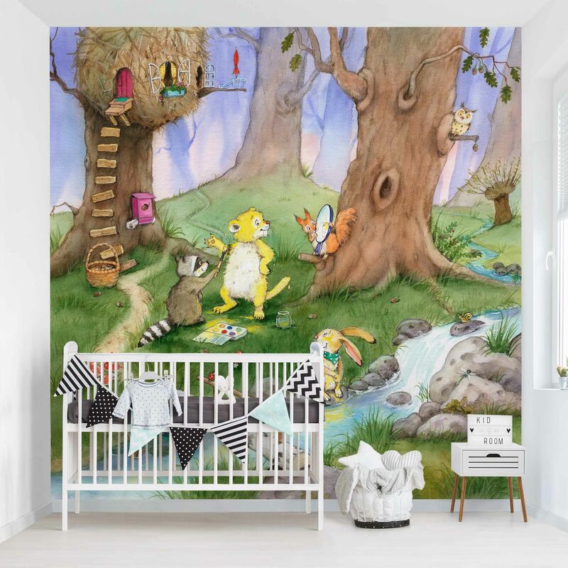 

Fotomural - Little Tiger - Without Strips - Mural cuadrado Dimensión LxA: 240cm x 240cm