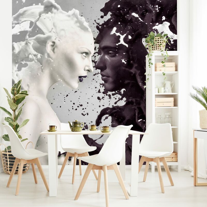 

Fotomural - Milk & Coffee - Mural cuadrado Dimensión LxA: 336cm x 336cm