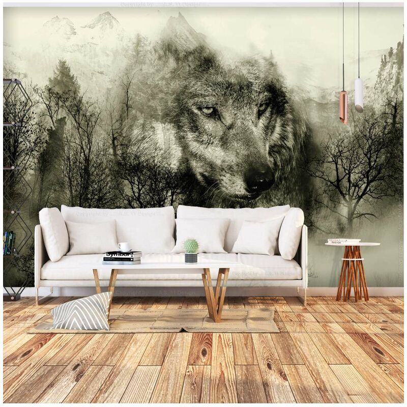 

Fotomural - Mountain Predator (Beige) Medidas 250X175