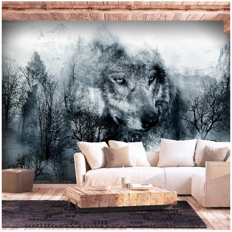 

Fotomural - Mountain Predator (Black and White) Medidas 300X210