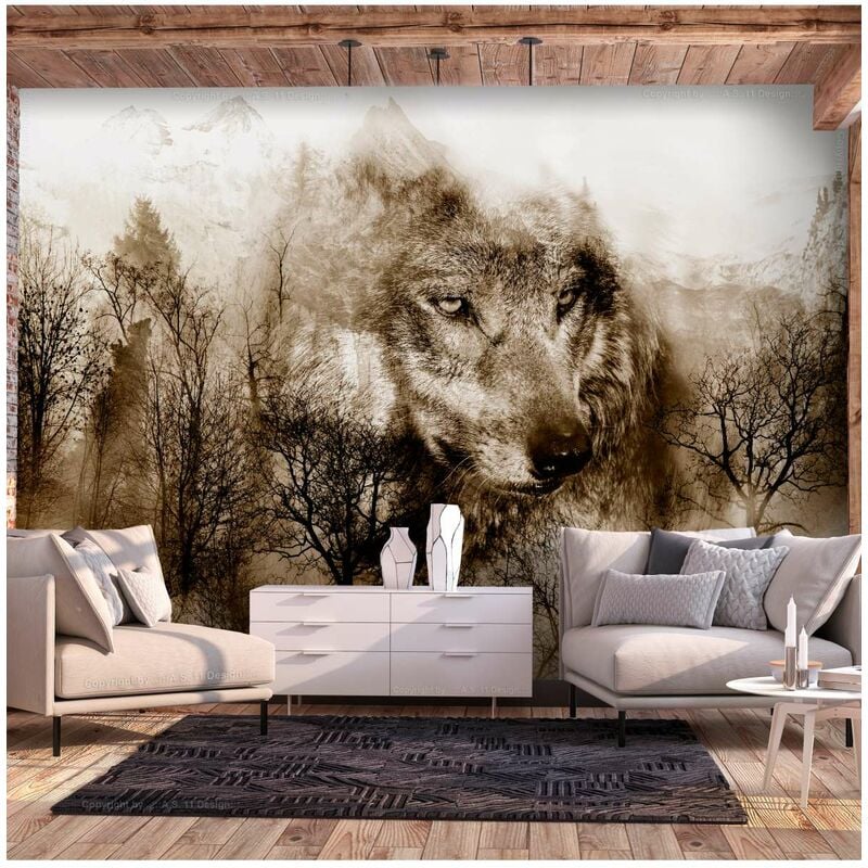 

Fotomural - Mountain Predator (Brown) Medidas 200X140