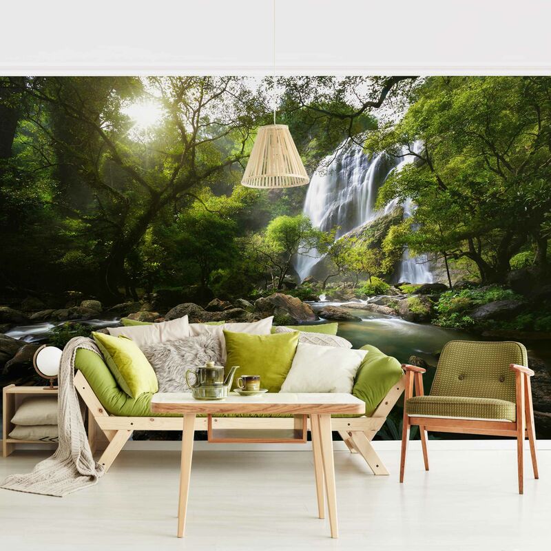 

Fotomural - Mountain Stream - Mural apaisado Dimensión LxA: 255cm x 384cm