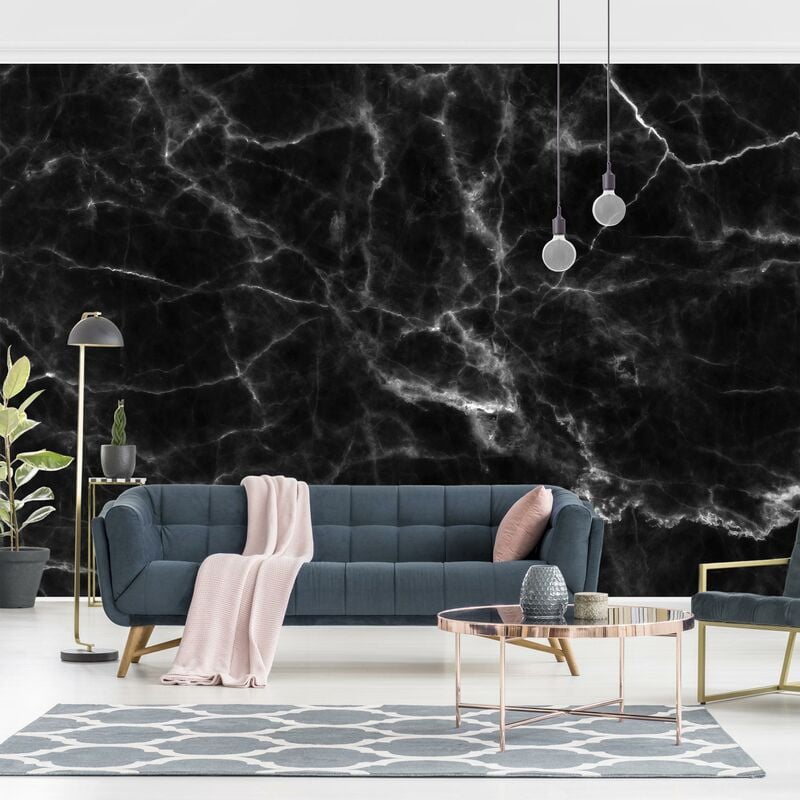 

Fotomural - Nero Carrara - Mural apaisado Dimensión LxA: 290cm x 432cm