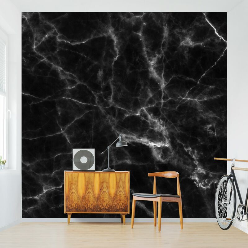 

Fotomural - Nero Carrara - Mural cuadrado Dimensión LxA: 336cm x 336cm