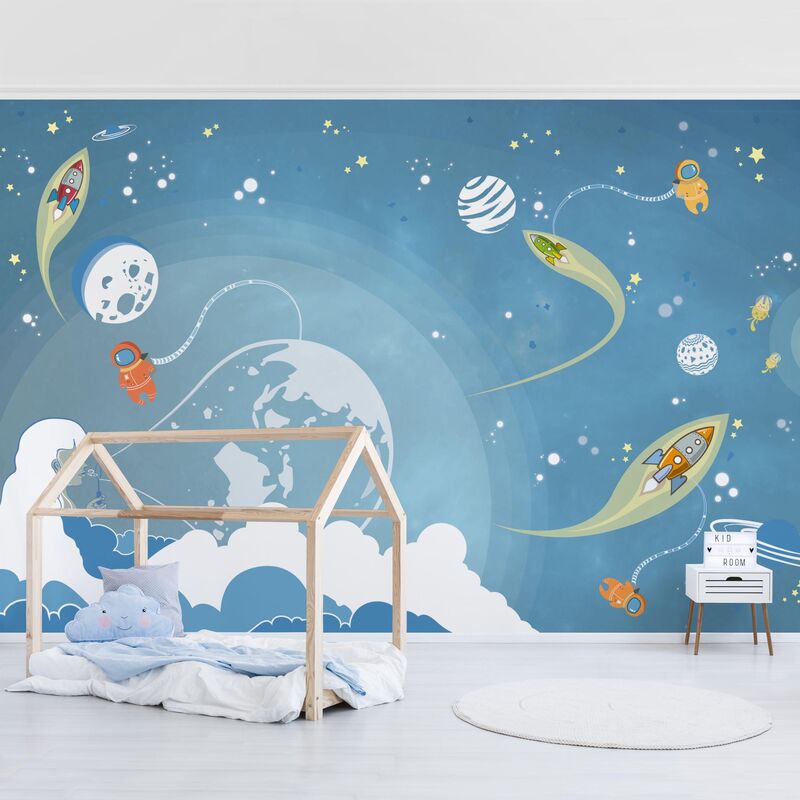 

Fotomural - No.MW16 Colorful Space Bustle - Mural apaisado Dimensión LxA: 225cm x 336cm