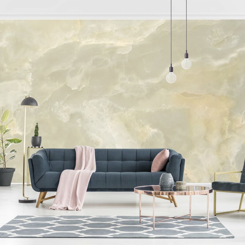 

Fotomural - Onyx Marble Cream - Mural apaisado Dimensión LxA: 225cm x 336cm