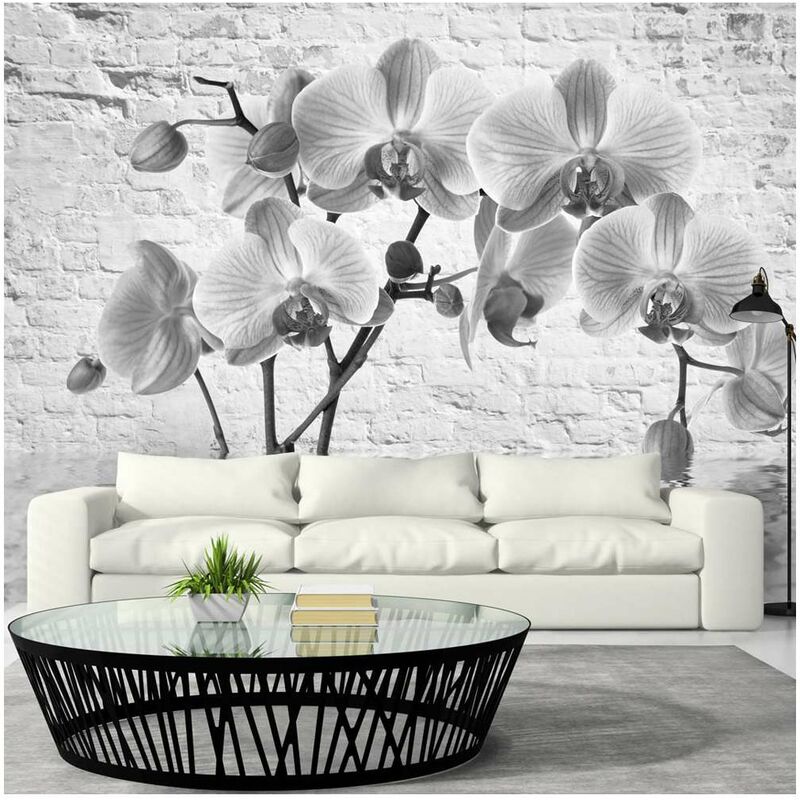 

Fotomural - Orchid in Shades of Gray Medidas 200X140