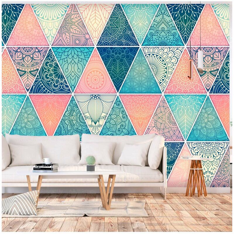 

Fotomural autoadhesivo - Oriental Triangles Medidas 250X175