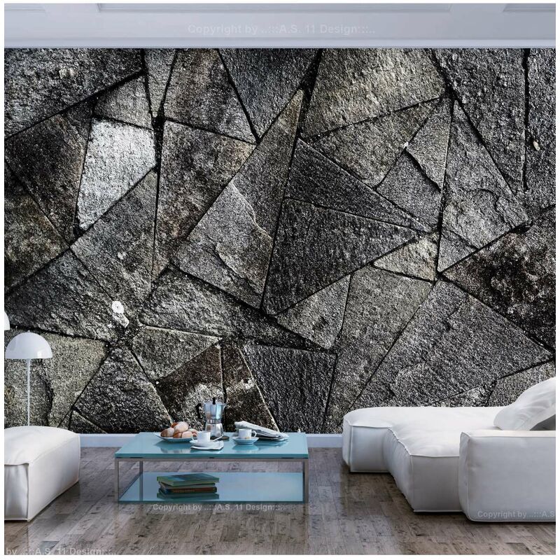 

Fotomural autoadhesivo - Pavement Tiles (Grey) Medidas 100X70
