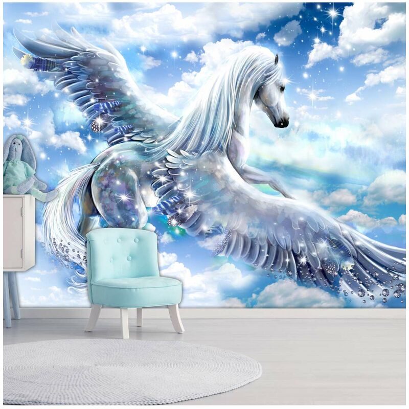 

Fotomural autoadhesivo - Pegasus (Blue) Medidas 147X105