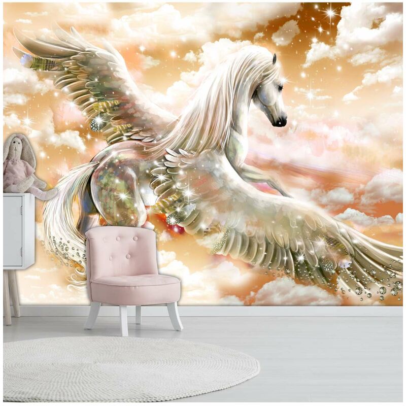 

Fotomural autoadhesivo - Pegasus (Orange) Medidas 400X280