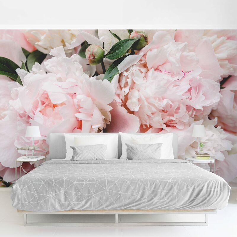 

Fotomural - Peonies Light Pink - Mural apaisado Dimensión LxA: 290cm x 432cm