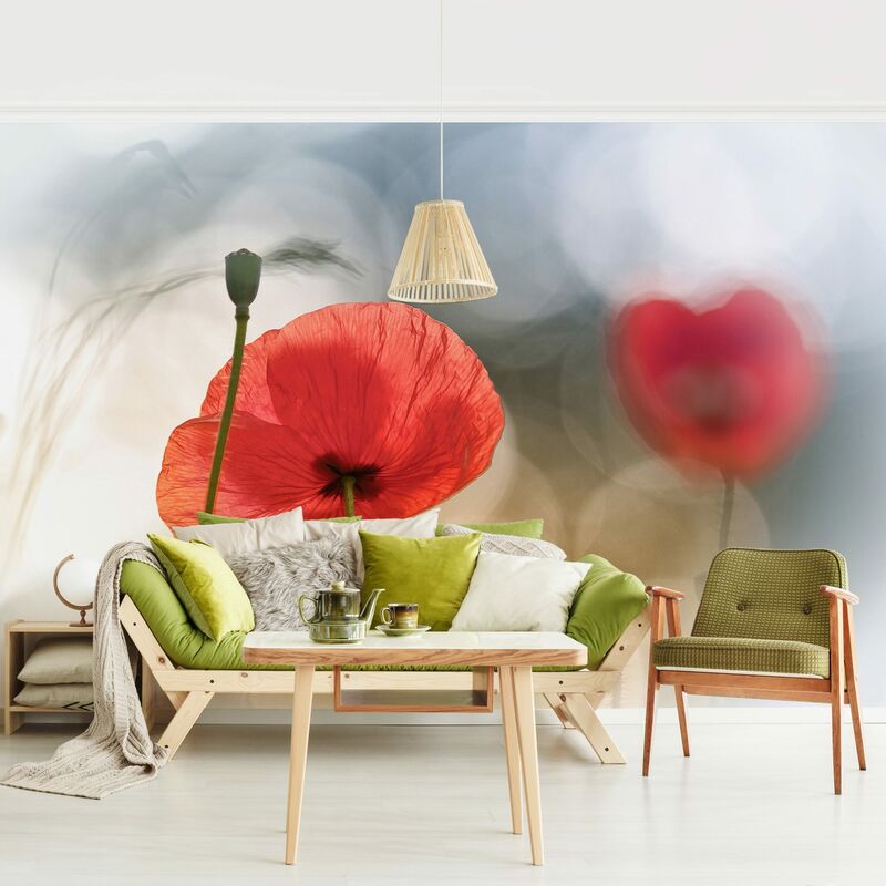 

Fotomural - Poppies In The Morning - Mural apaisado Dimensión LxA: 290cm x 432cm